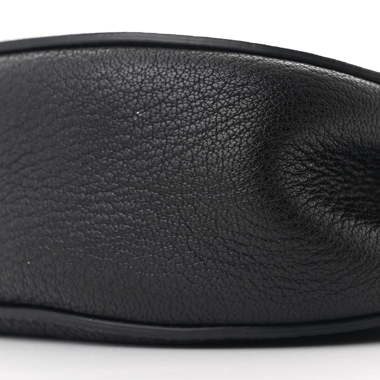 Grained Lambskin Mini Drew Shoulder Bag Black