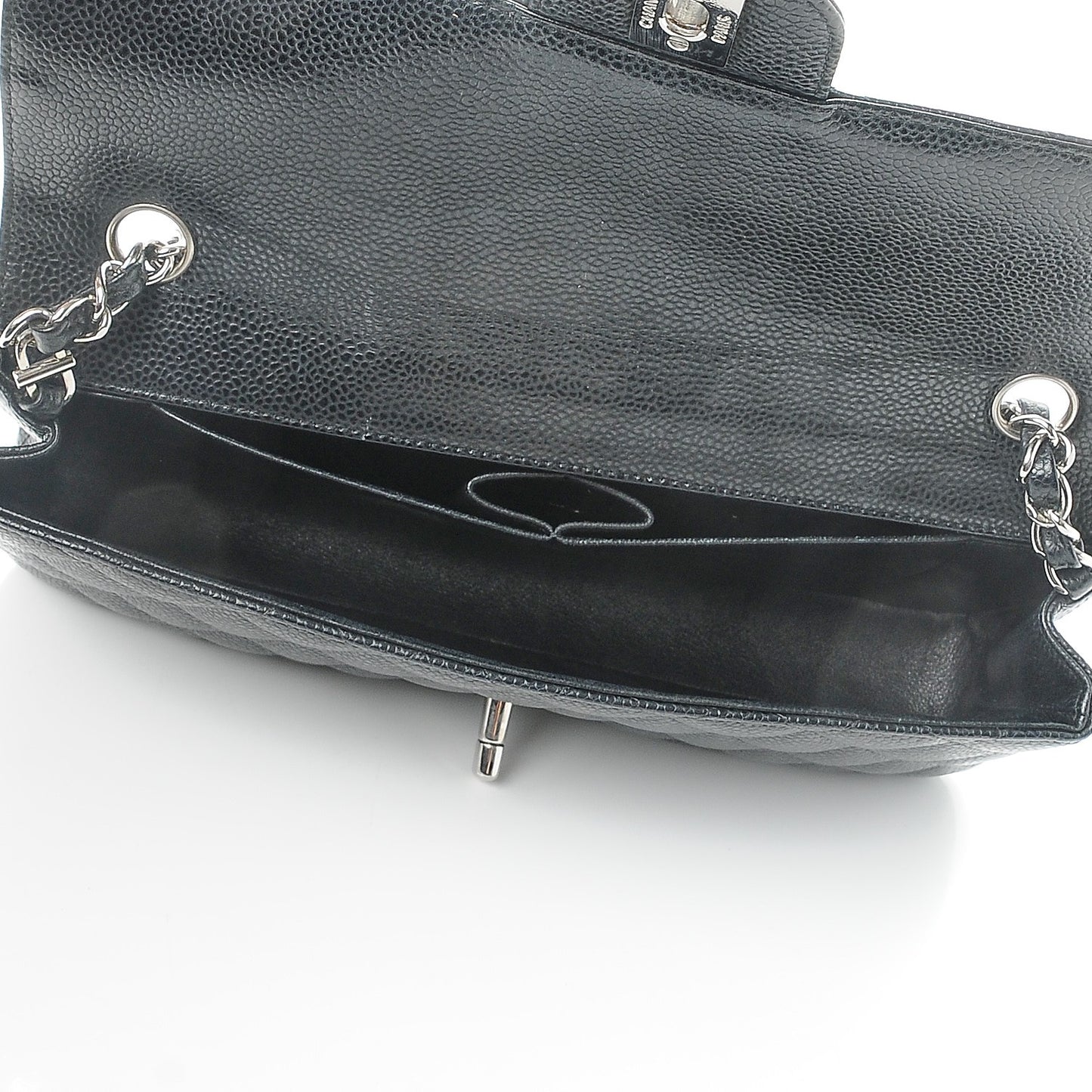 Caviar Quilted East West Flap Black