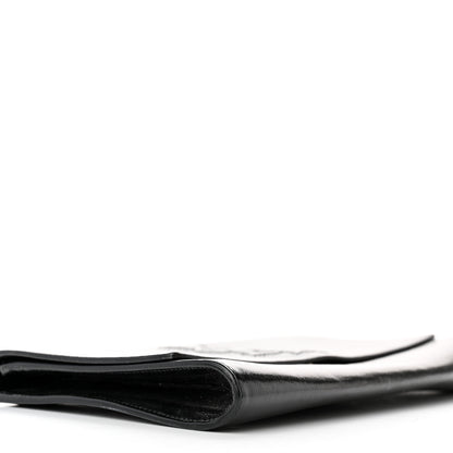 Saint Laurent Textured Patent Monogram Large Belle De Jour Clutch Black 9 of 17