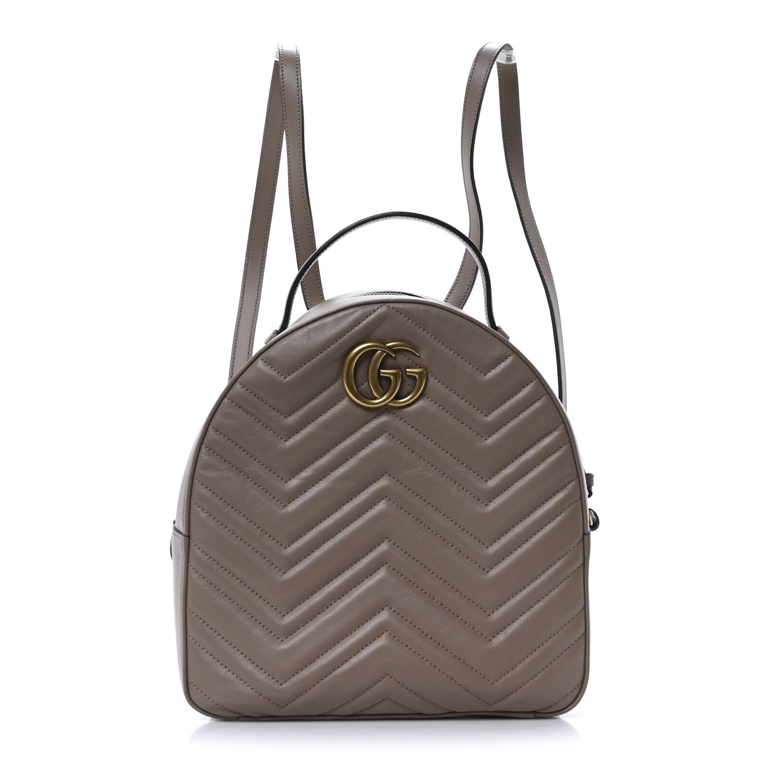 Gucci Calfskin Matelasse GG Marmont Backpack Porcelain Rose 1 of 10