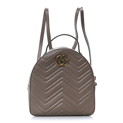 Gucci Calfskin Matelasse GG Marmont Backpack Porcelain Rose 1 of 10