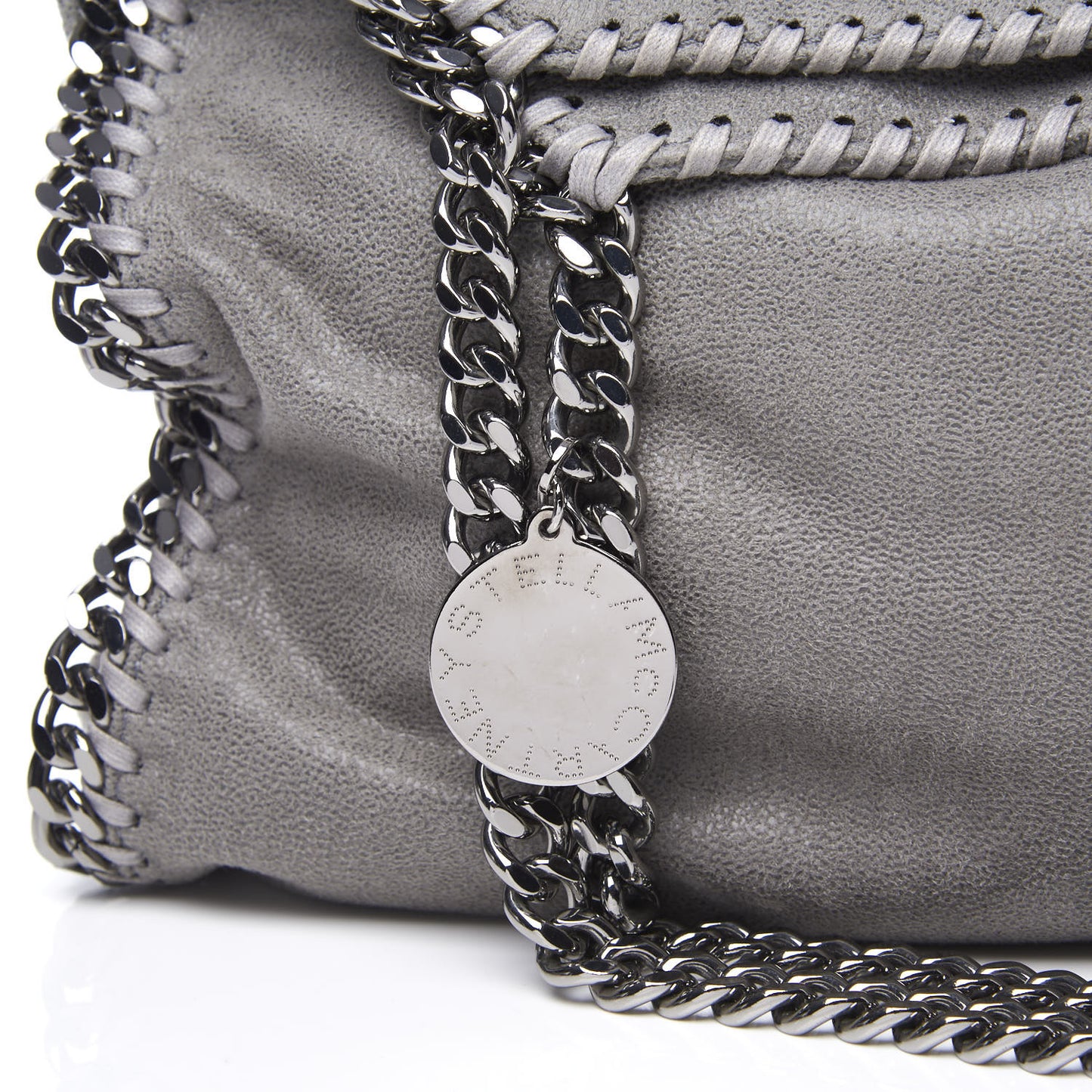 Shaggy Deer Small Falabella Tote Light Grey