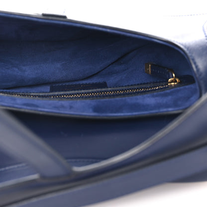 Christian Dior Calfskin Saddle Bag Blue 5 of 12
