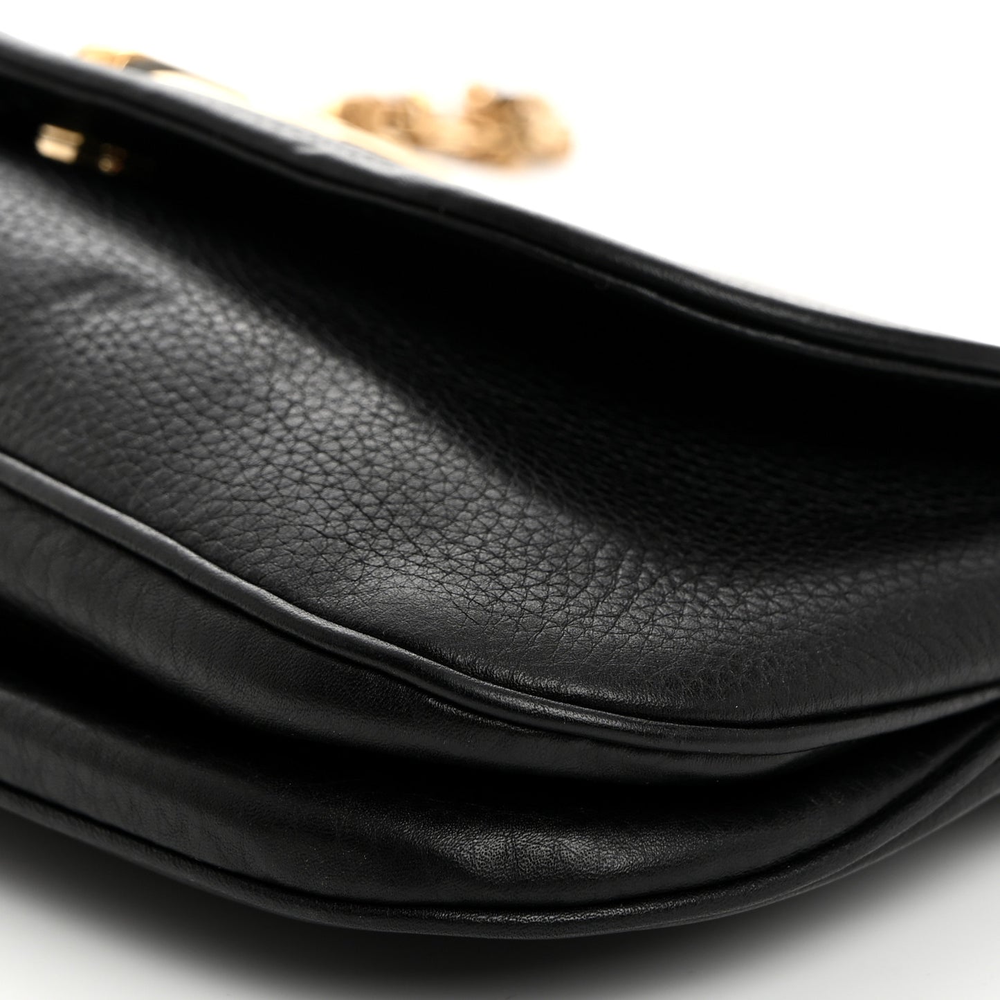 Calfskin Medium 1973 Chain Shoulder Bag Black