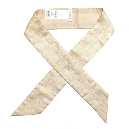 Christian Dior Silk Toile De Jouy Sauvage Mitzah Scarf Ecru Gold 1 of 3