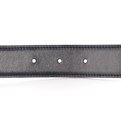Hermes Box Courchevel 32mm H Belt 70 Bleu Marine Gold 6 of 8