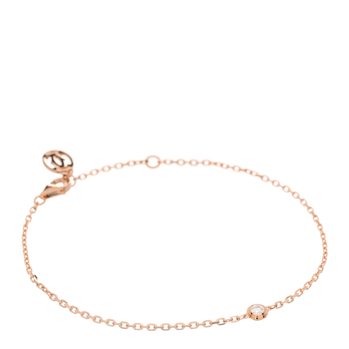 18K Pink Gold Diamond SM D'Amour Bracelet
