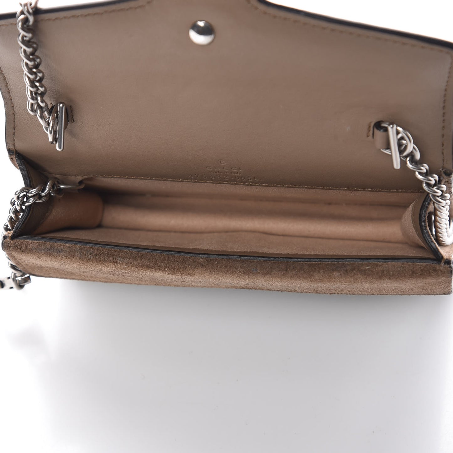 GG Supreme Monogram Super Mini Dionysus Shoulder Bag Taupe