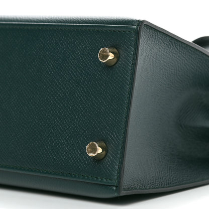 Hermes Epsom Kelly Sellier 25 Vert Cypress 10 of 11