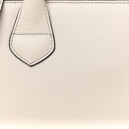 Burberry Derby Calfskin House Check Medium Banner Tote Limestone 8 of 11