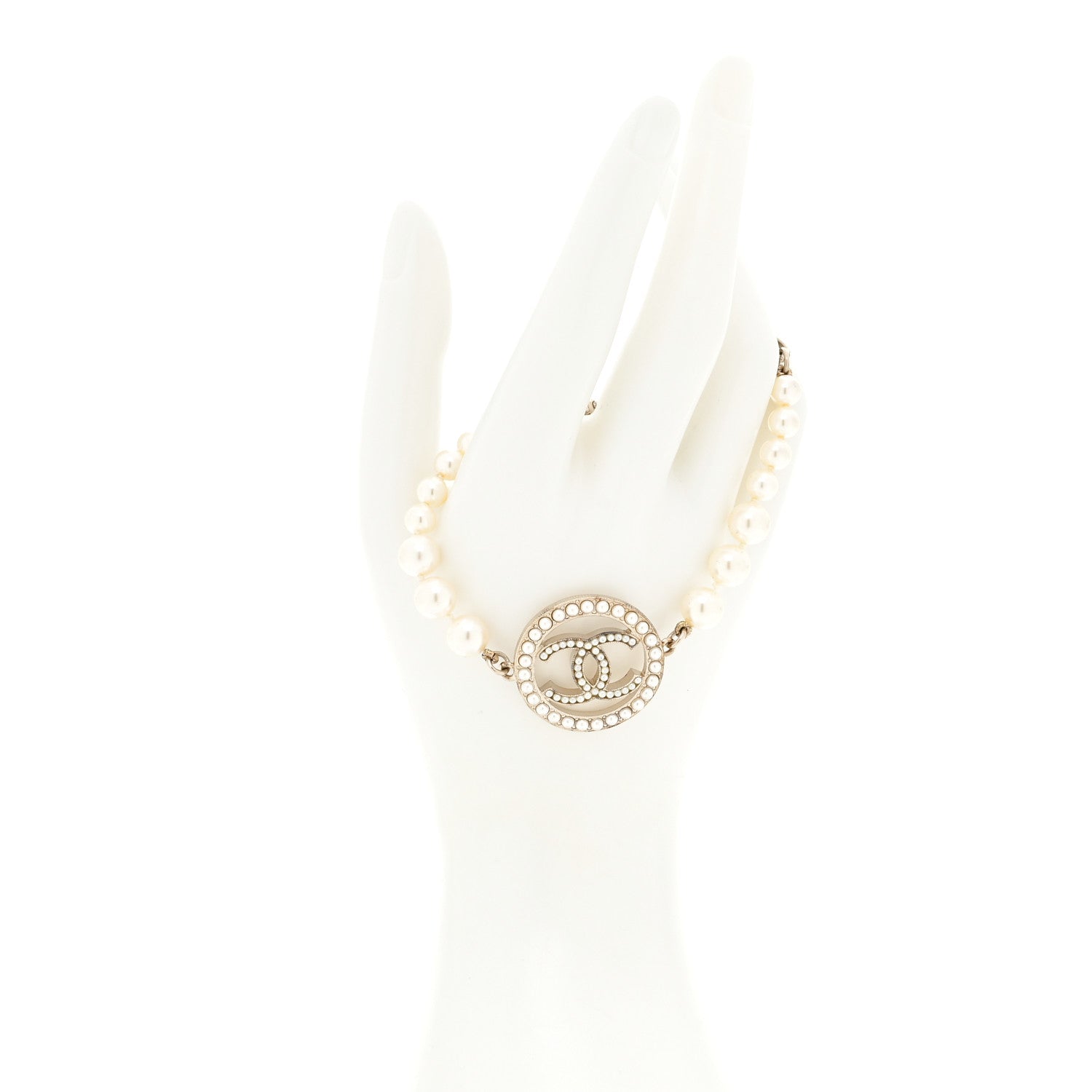 Chanel Pearl CC Bracelet Gold 2 of 5