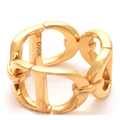 Christian Dior Metal CD Ring L 52 6 Gold 4 of 6