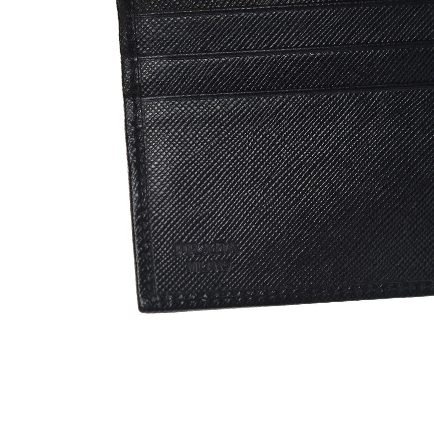 Prada Saffiano Bi-Fold Wallet Black 6 of 6
