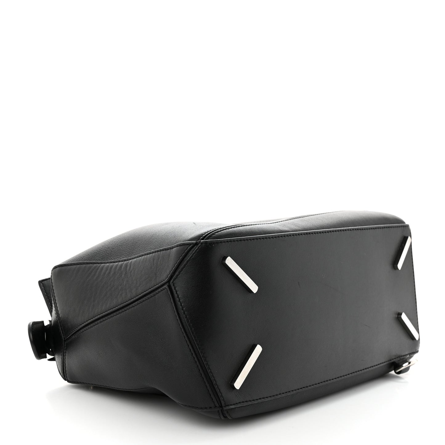 Calfskin Medium Puzzle Bag Black