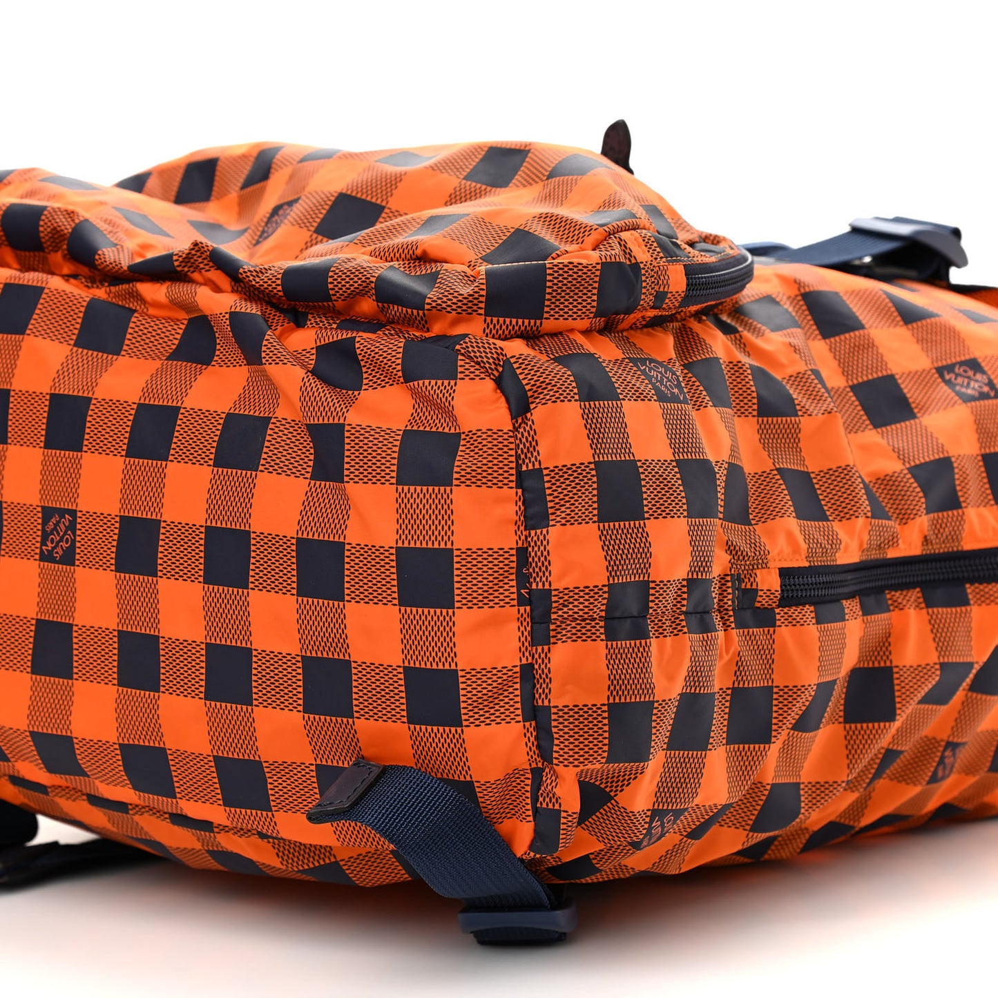 Nylon Damier Masai Adventure Practical Backpack Orange