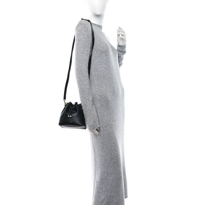 Jimmy Choo Smooth Shiny Calfskin Bon Bon Bucket Bag Black 2 of 8