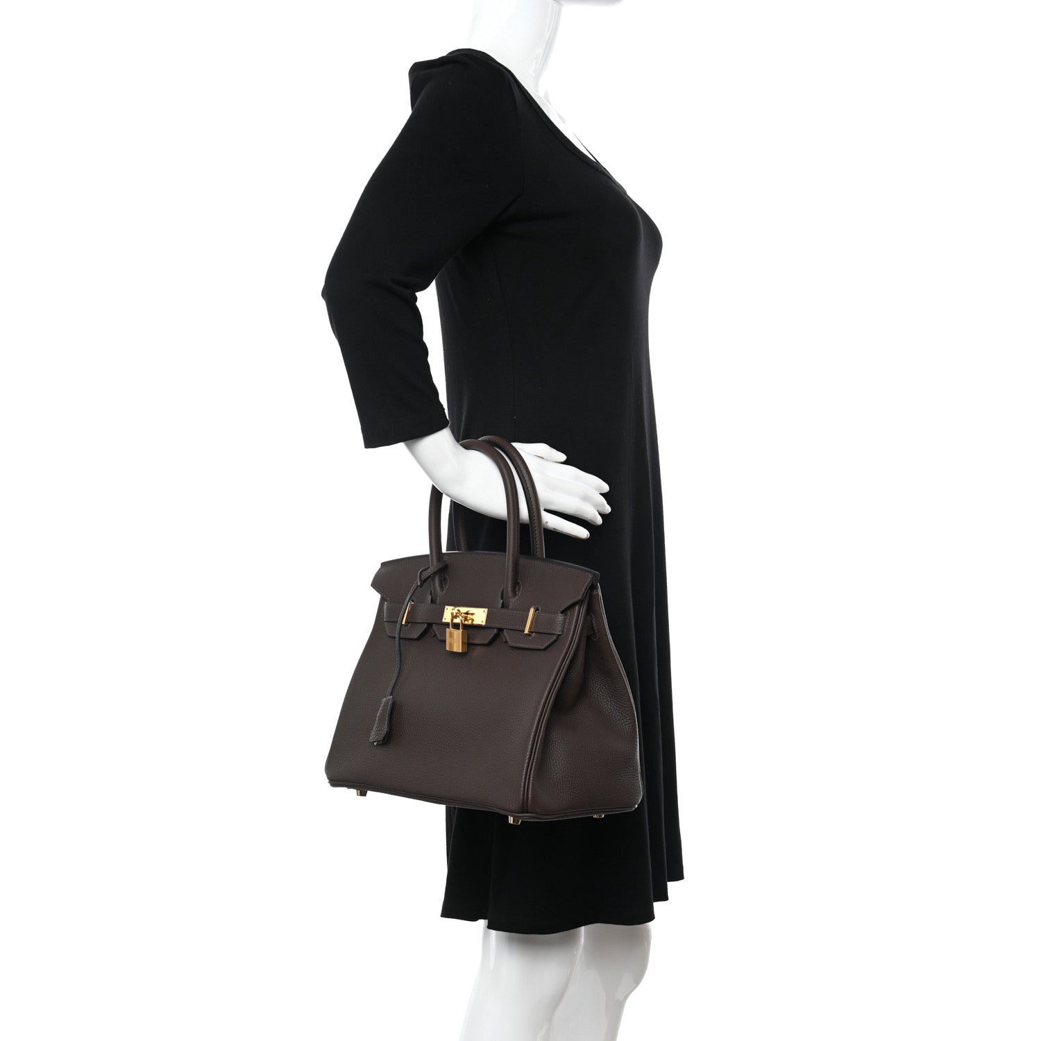 Hermes Togo Birkin 30 Chocolate 2 of 14