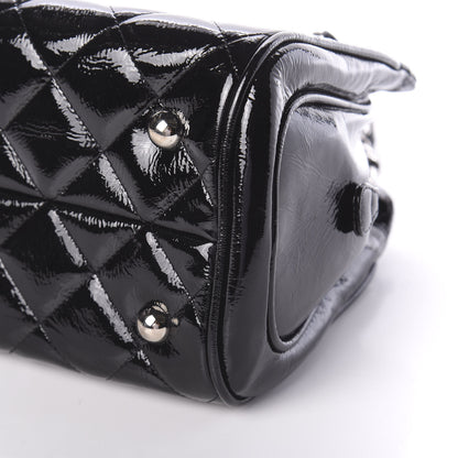 Chanel Patent Quilted Tote Black 10 of 10
