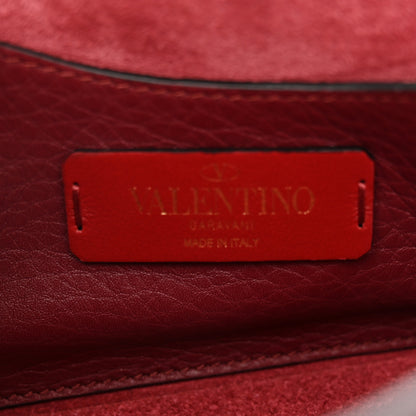 Valentino Garavani Pebbled Calfskin Mini Rockstud Crossbody Bag Rubin 5 of 9