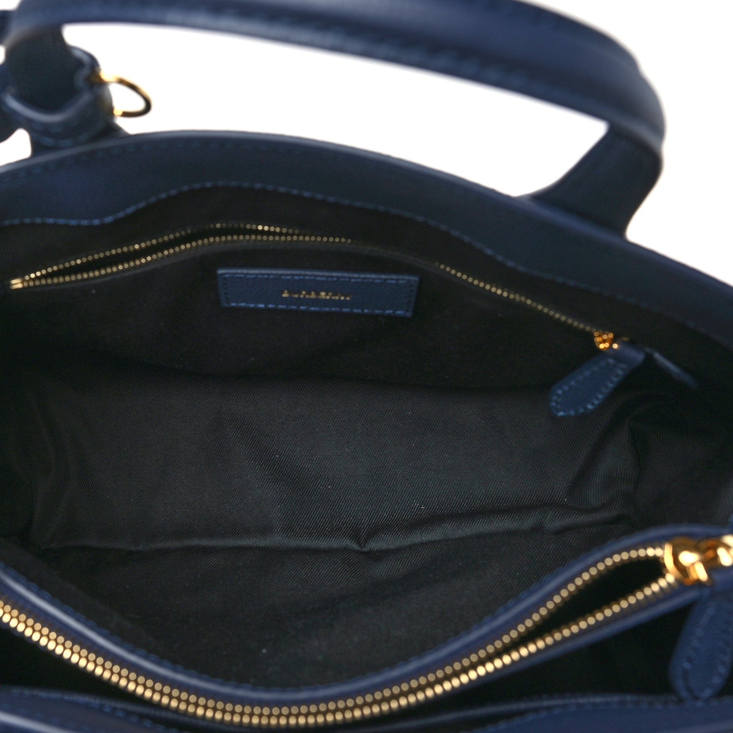 Derby Calfskin Vintage Check Medium Banner Tote Regency Blue