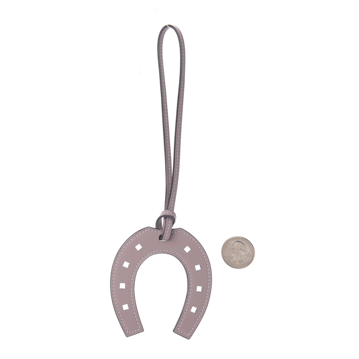 Hermes Swift Paddock Horseshoe Bag Charm Glycine 2 of 5