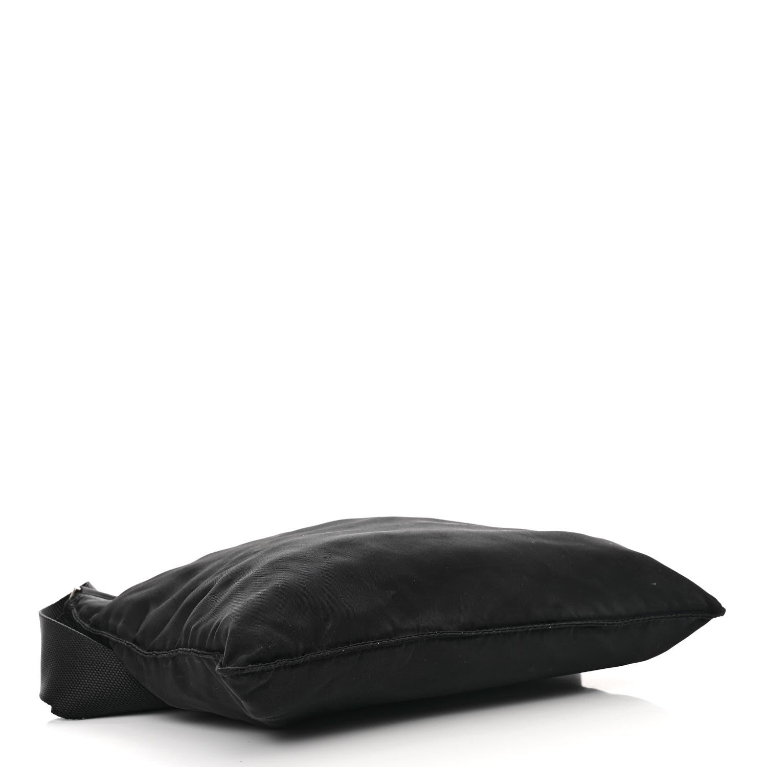 Prada Nylon Vela Flat Messenger Bag Black 4 of 10