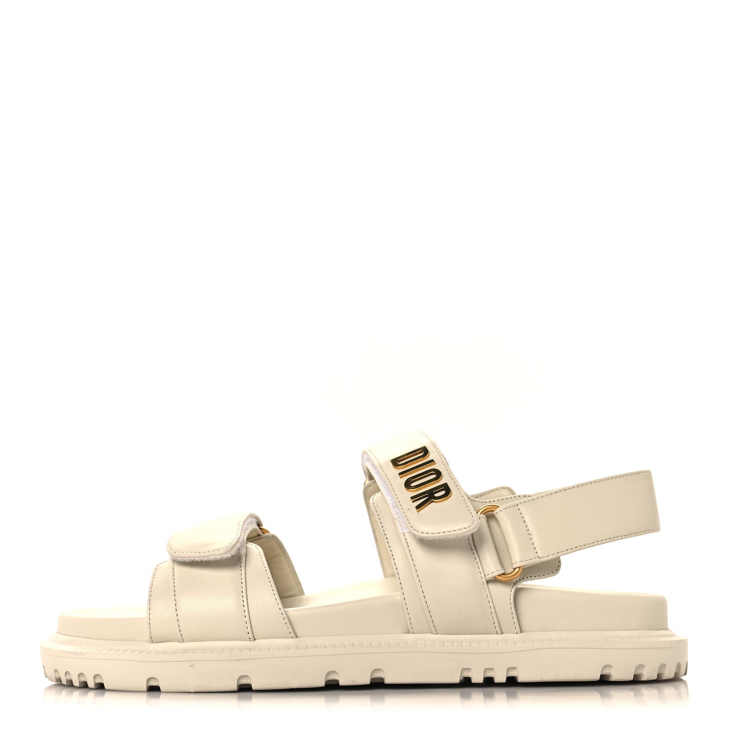 Christian Dior Lambskin Dioract 10mm Sandals 38 Off White 1 of 9
