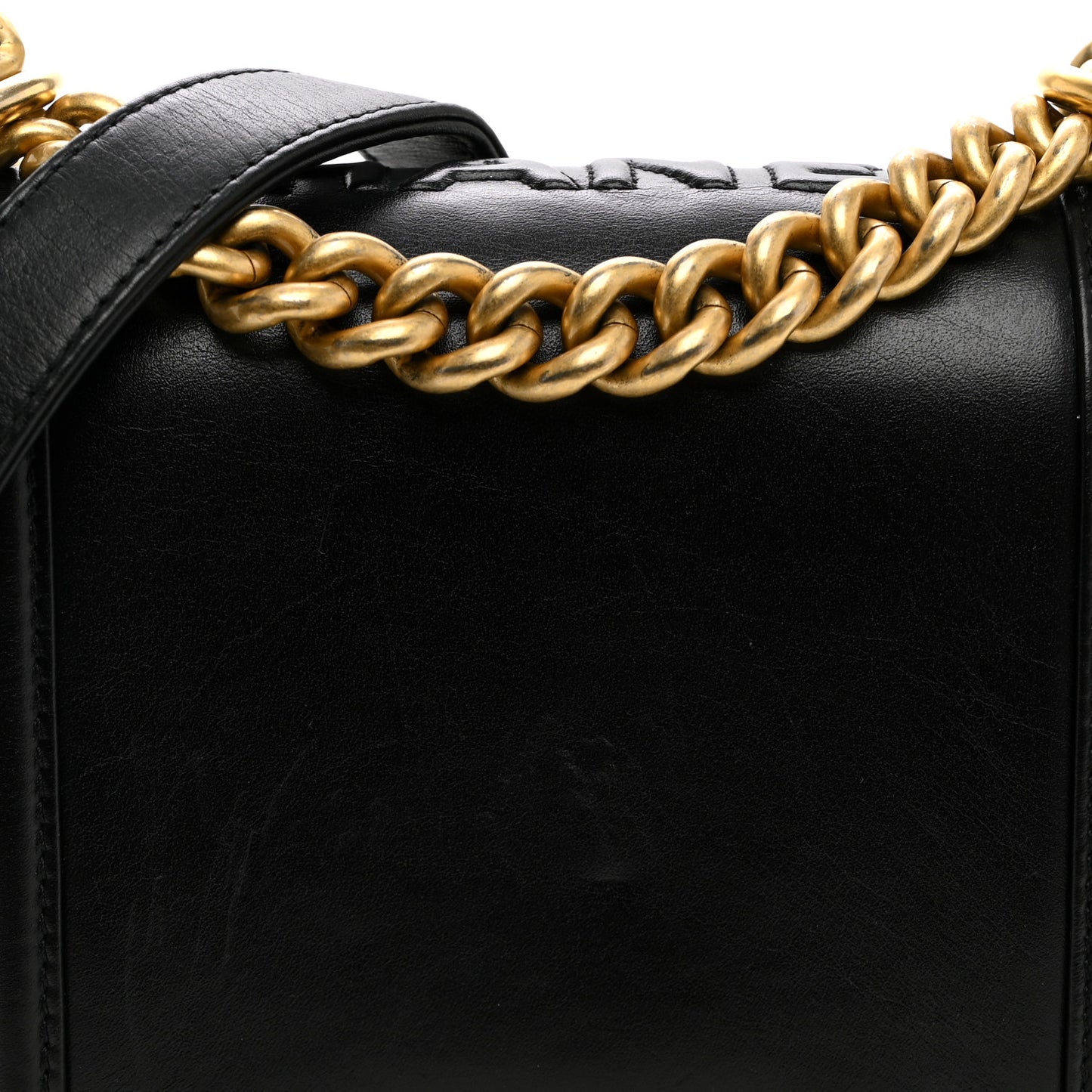Calfskin Mini Boy Flap Black