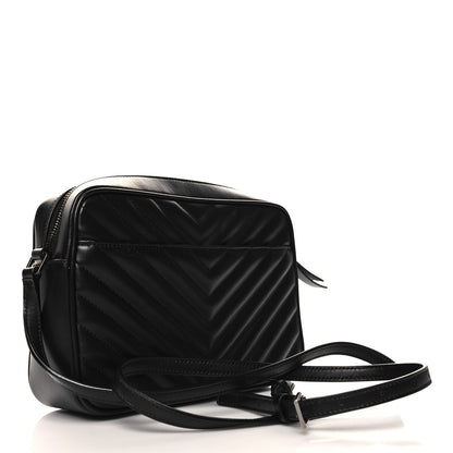 Saint Laurent Calfskin Matelasse Monogram Lou Camera Bag Black 3 of 10