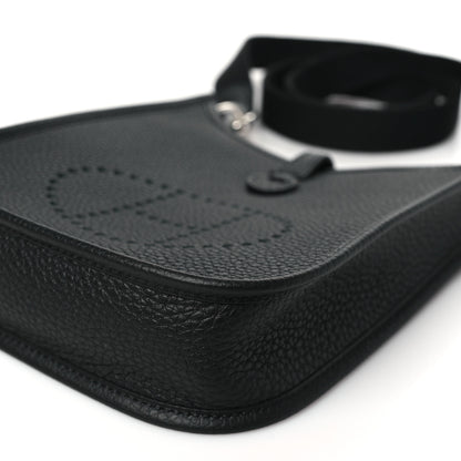 Hermes Taurillon Clemence Evelyne TPM Black 10 of 11