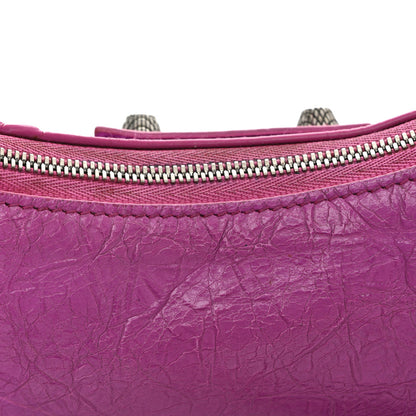 Balenciaga Agneau Arena Le Cagole Mini Purse With Chain Lipstick Pink 15 of 15