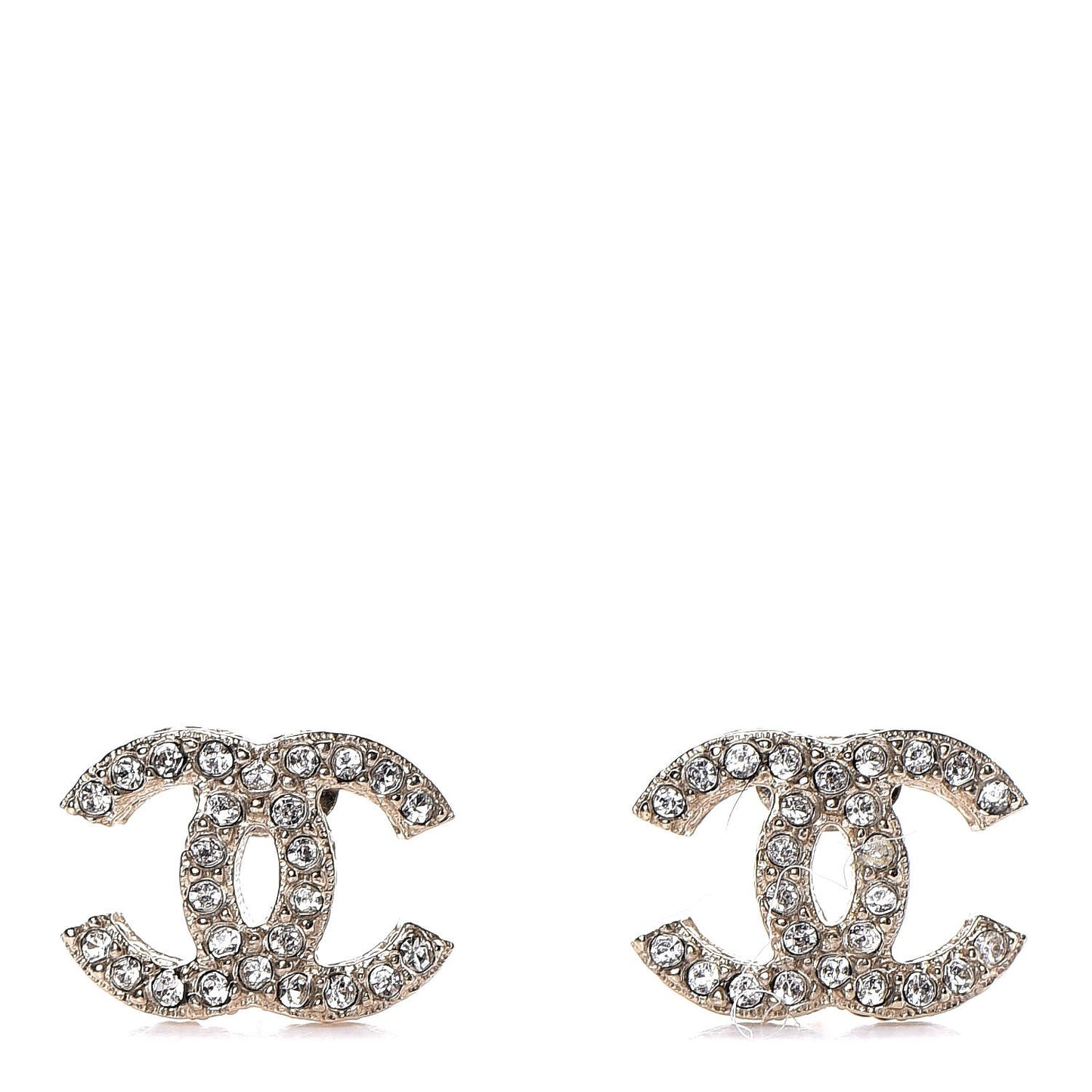 Crystal CC Earrings Gold
