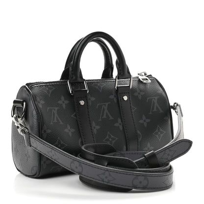 Louis Vuitton Reverse Monogram Eclipse Keepall XS Black 3 of 8