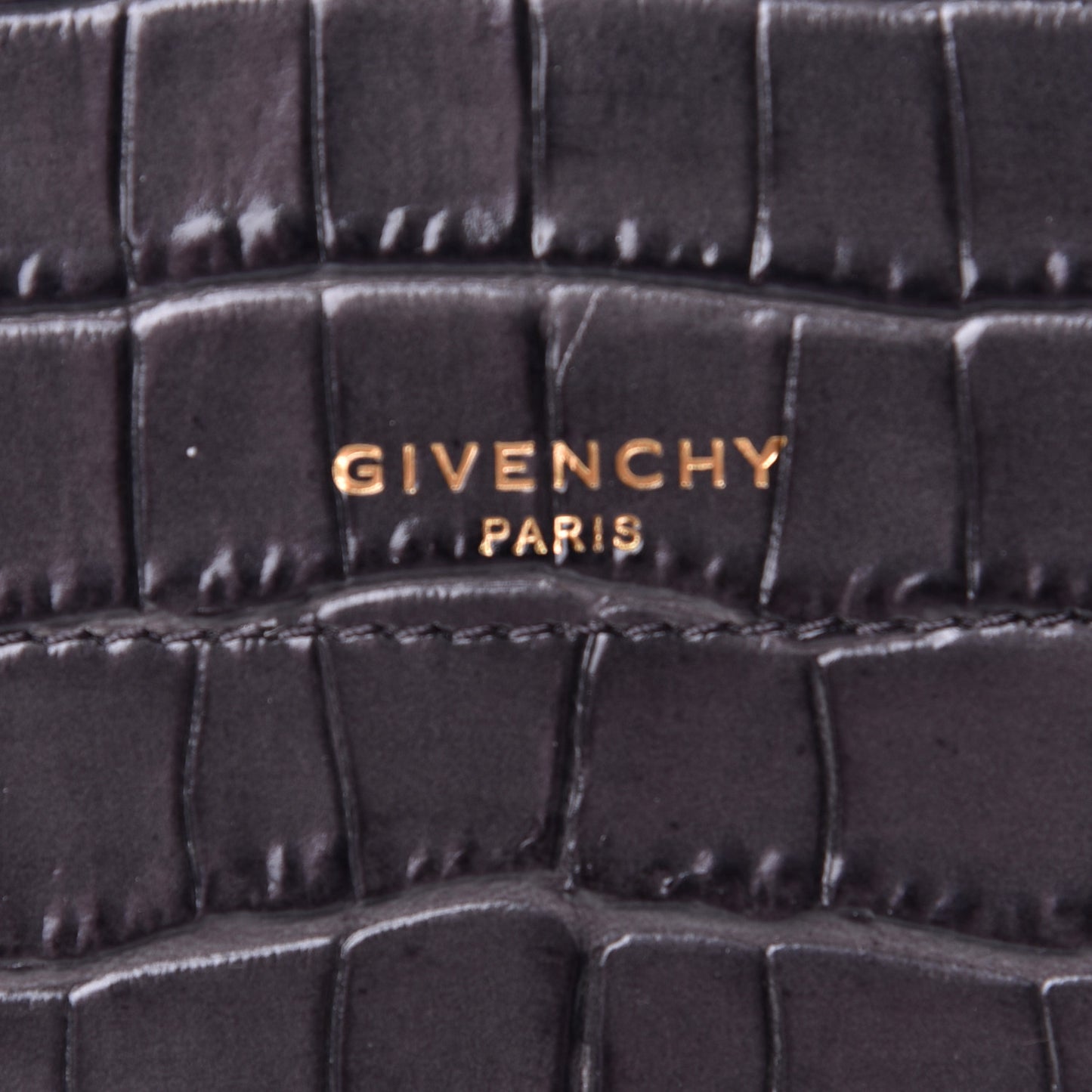 Calfskin Crocodile Embossed Medium Eden Storm Grey