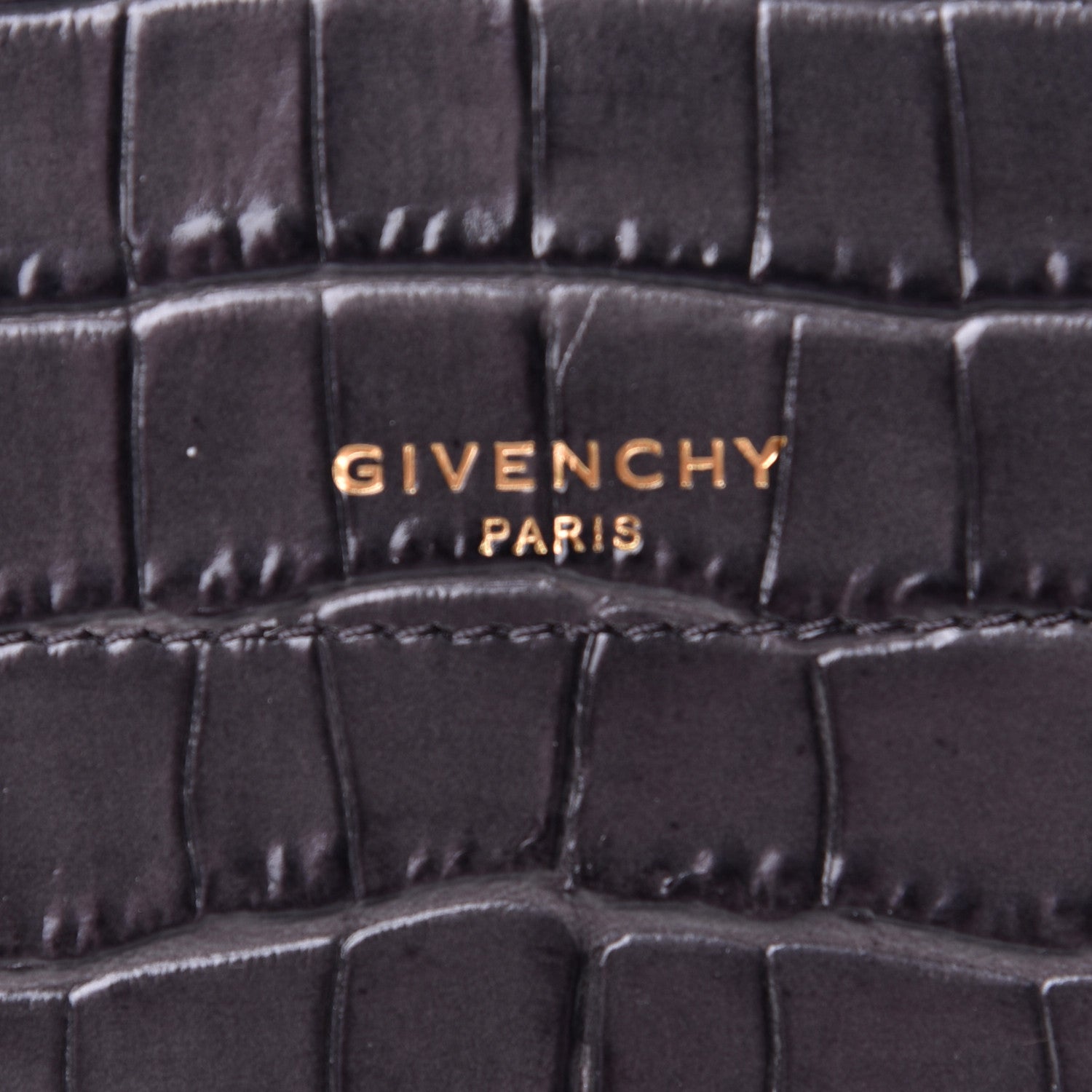 Givenchy Calfskin Crocodile Embossed Medium Eden Storm Grey 6 of 6