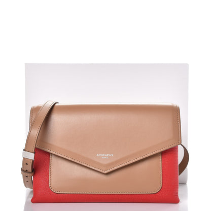 Givenchy Calfskin Duetto Crossbody Beige Red 8 of 8