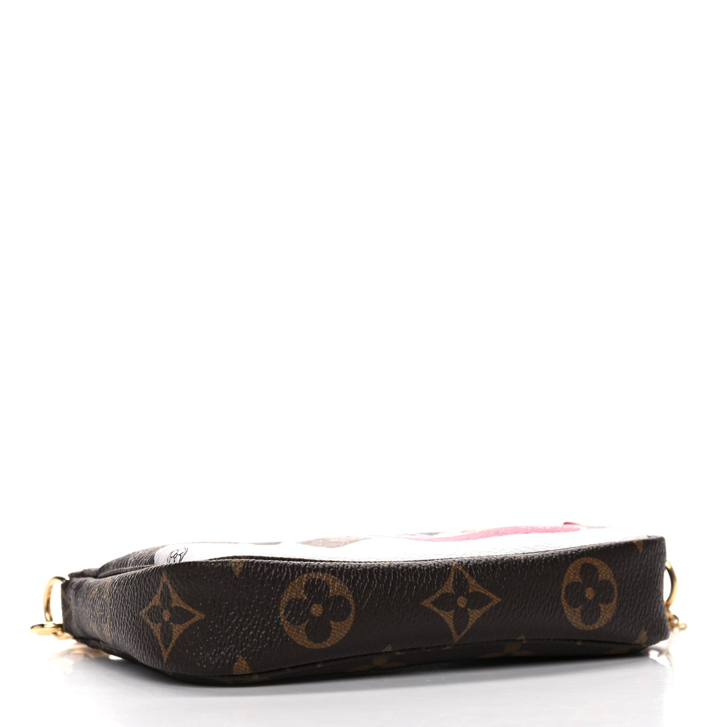 Monogram 2019 Christmas Animation Mini Courchevel Pochette Accessories Fuchsia