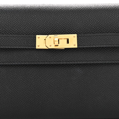 Hermes Epsom Kelly Wallet To Go Black 8 of 11