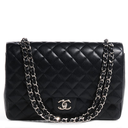 Chanel Caviar Quilted Maxi Double Flap Black 1 of 7