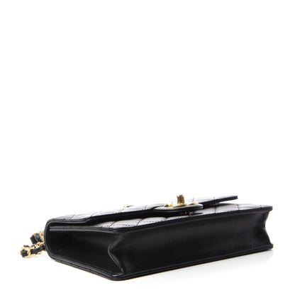 Chanel Lambskin Quilted Small Chic Pearls Flap Black 4 of 11