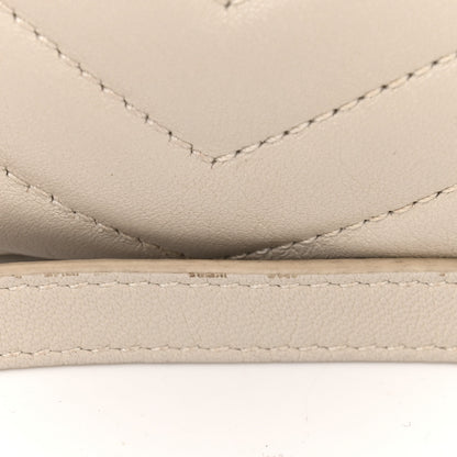 Saint Laurent Lambskin Quilted Double Flap Bag Blanc Vintage 13 of 14