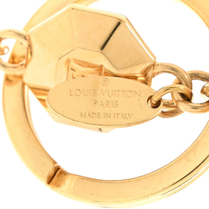 Louis Vuitton LV Facettes Bag Charm Key Holder Gold 4 of 5
