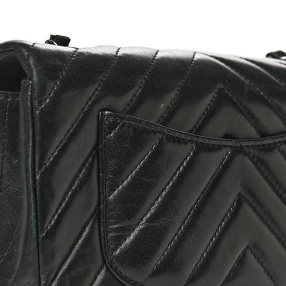Chanel Lambskin Chevron Quilted Mini Rectangular Flap So Black 25 of 29