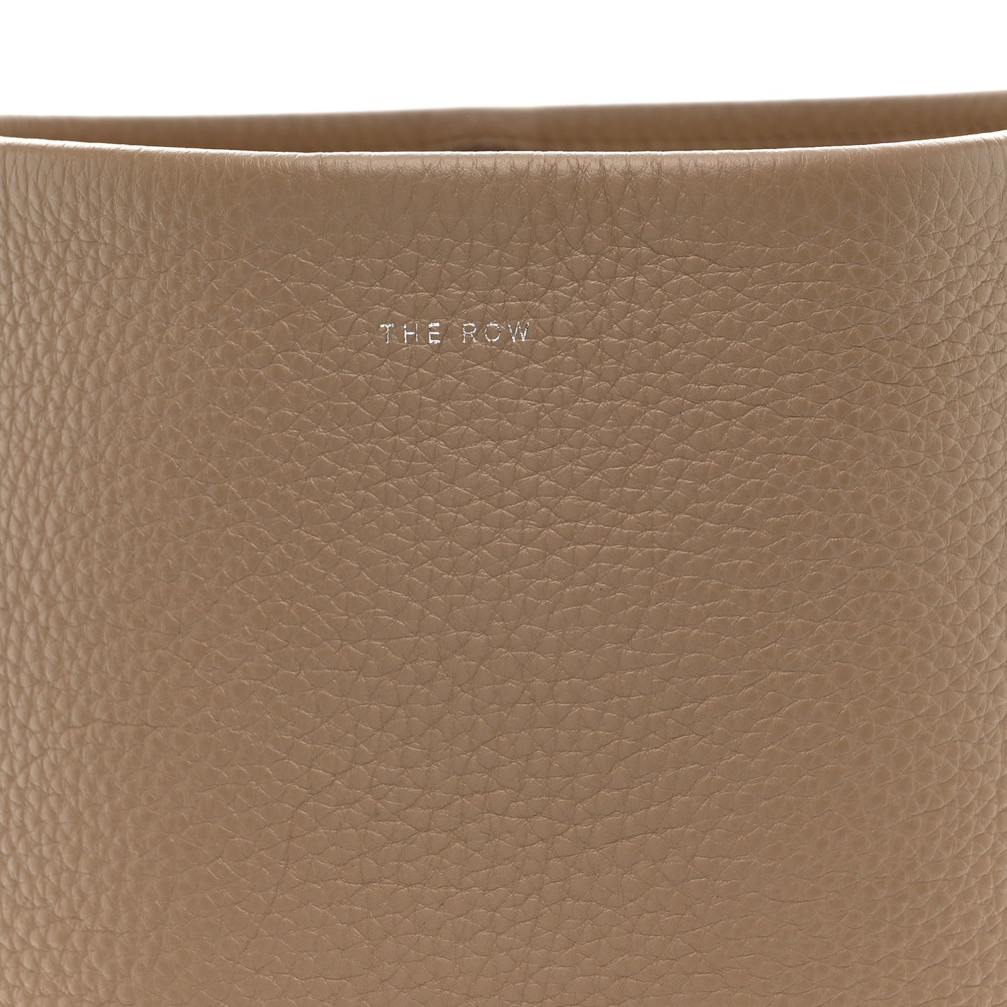 Grained Calfskin Medium N/S Park Tote Dark Taupe