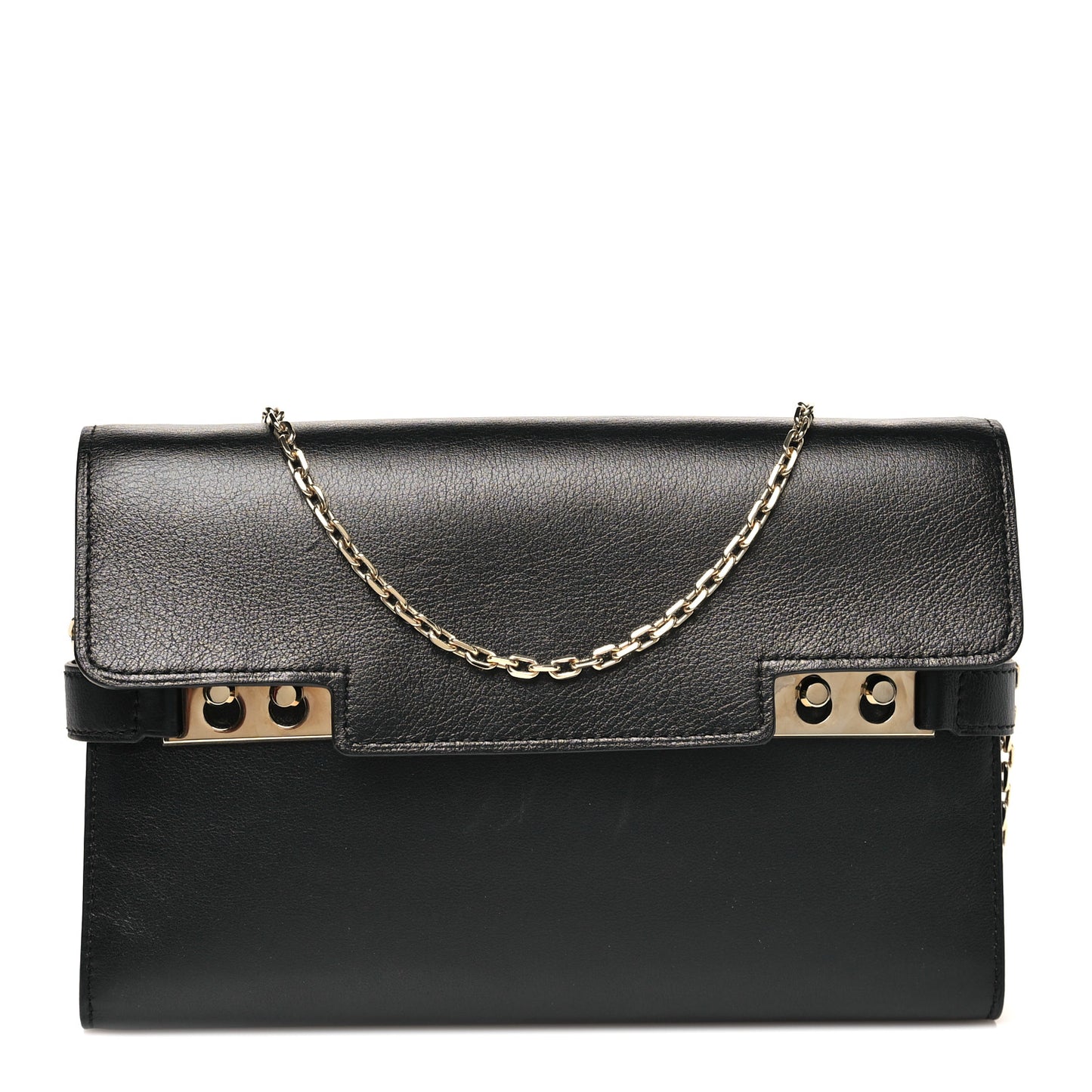 Calfskin Tempete Pochette Black