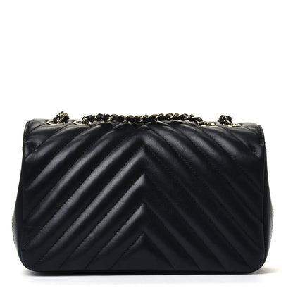 Chanel Calfskin Chevron Quilted Mini Statement Flap Black 2 of 5