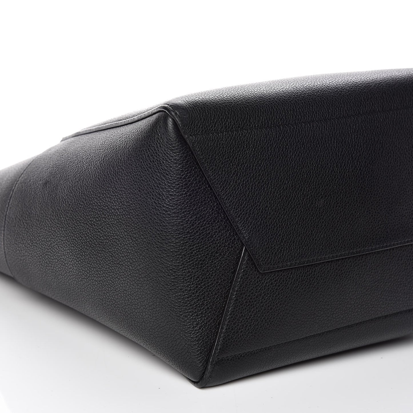 Soft Grained Calfskin Sangle Bucket Bag Black
