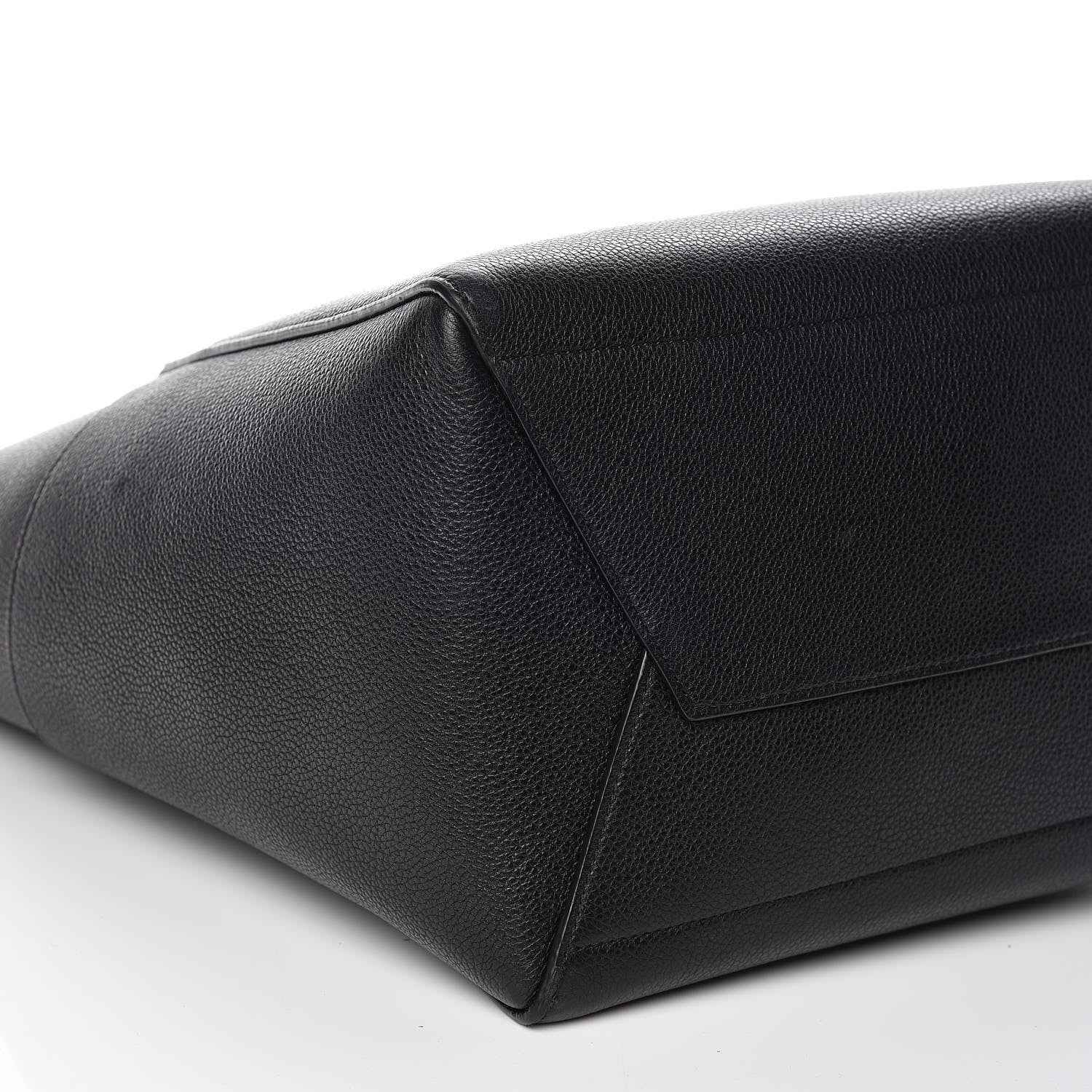 Celine Soft Grained Calfskin Sangle Bucket Bag Black 7 of 8