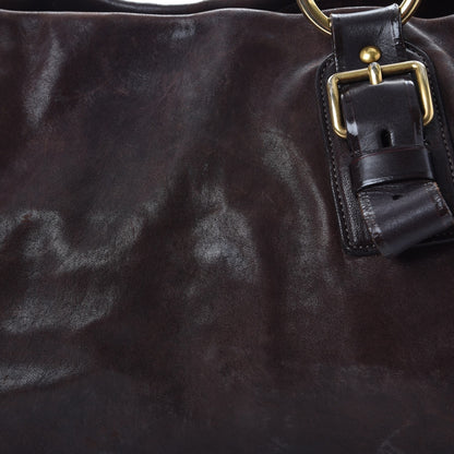 Prada Nappa Studded Aviator Shopping Tote Caffe 22 of 28