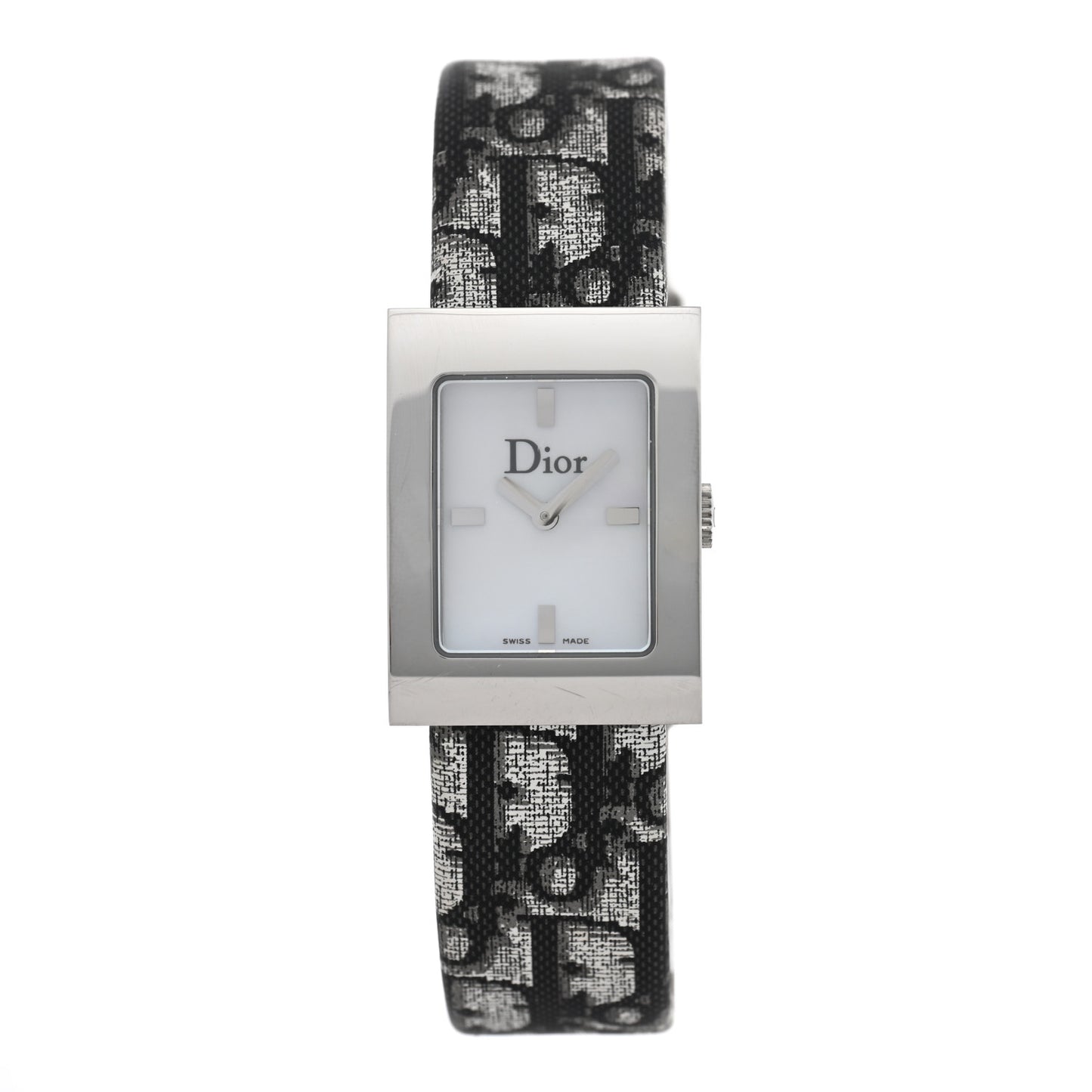 Stainless Steel Canvas 20mm Malice Quartz Watch White